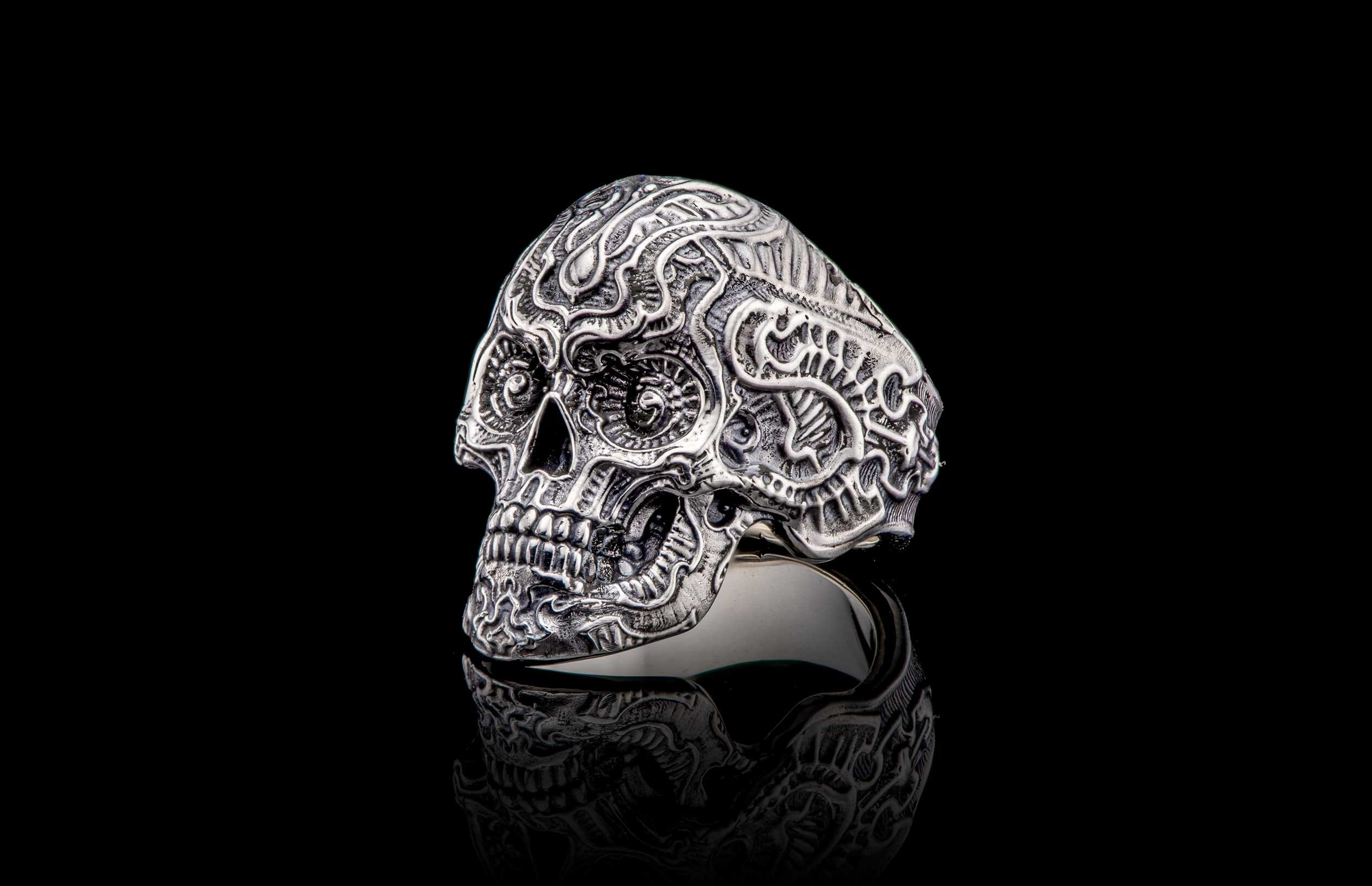 The Men's Calavera Mexican 'Sugar Skull' Ring 